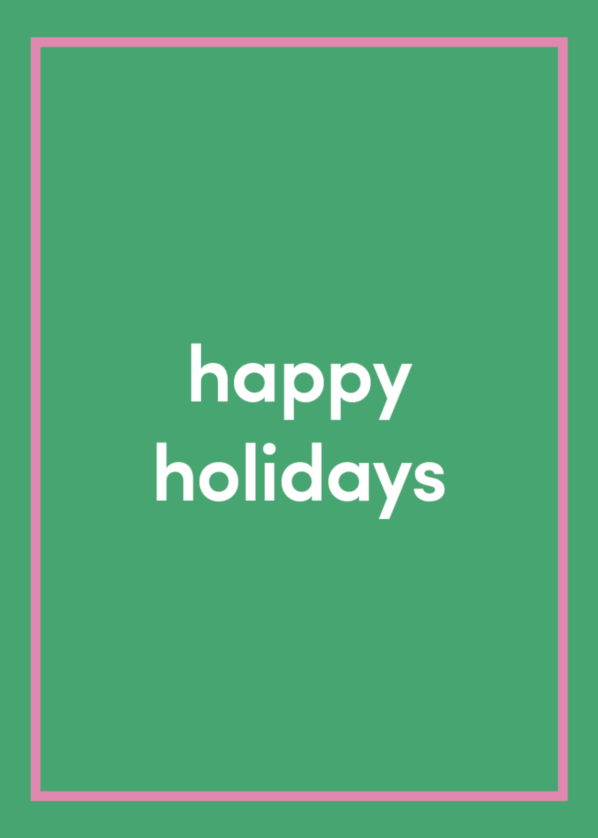 Happy Holidays Greeting Card R4