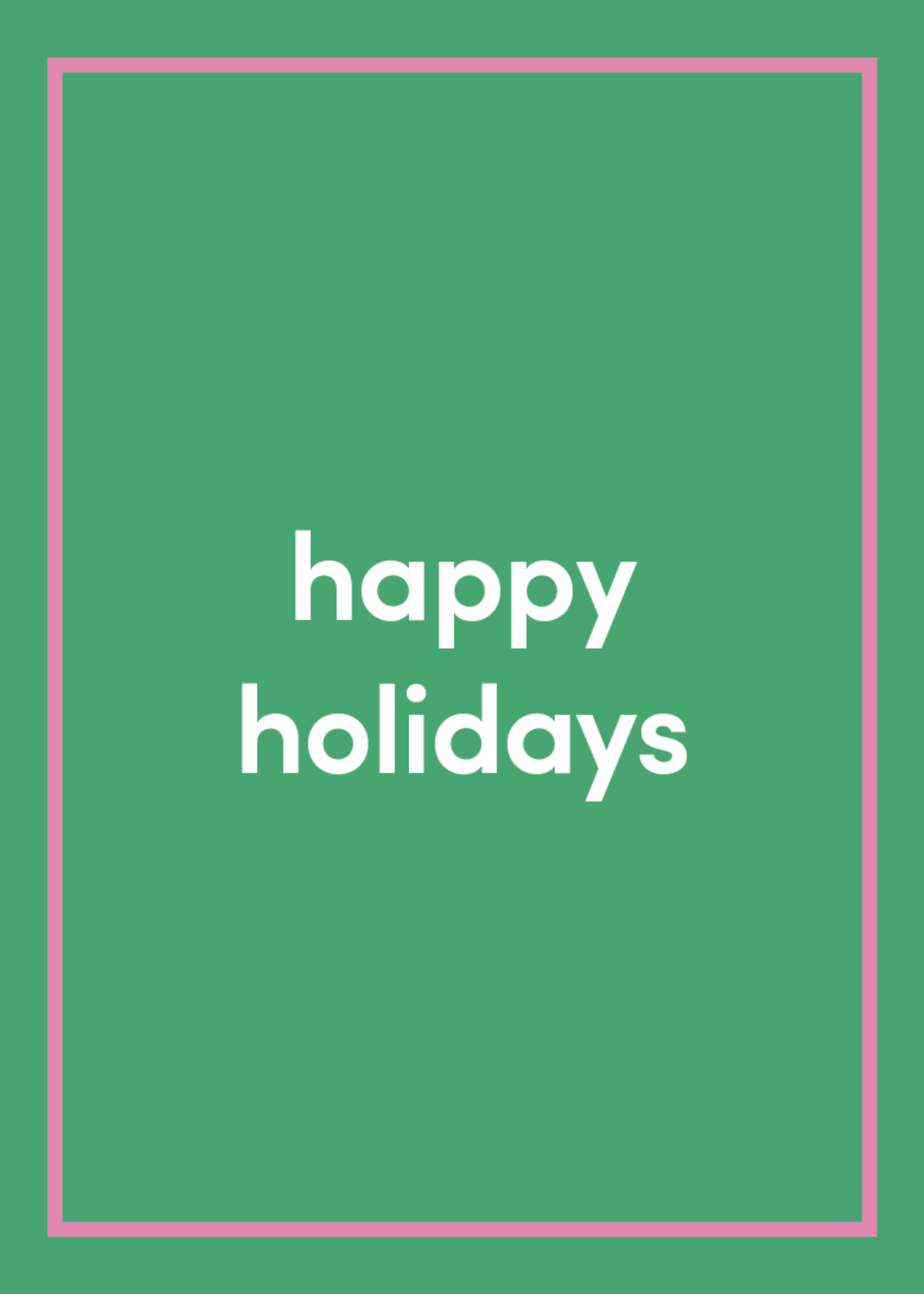 Happy Holidays Greeting Card R4
