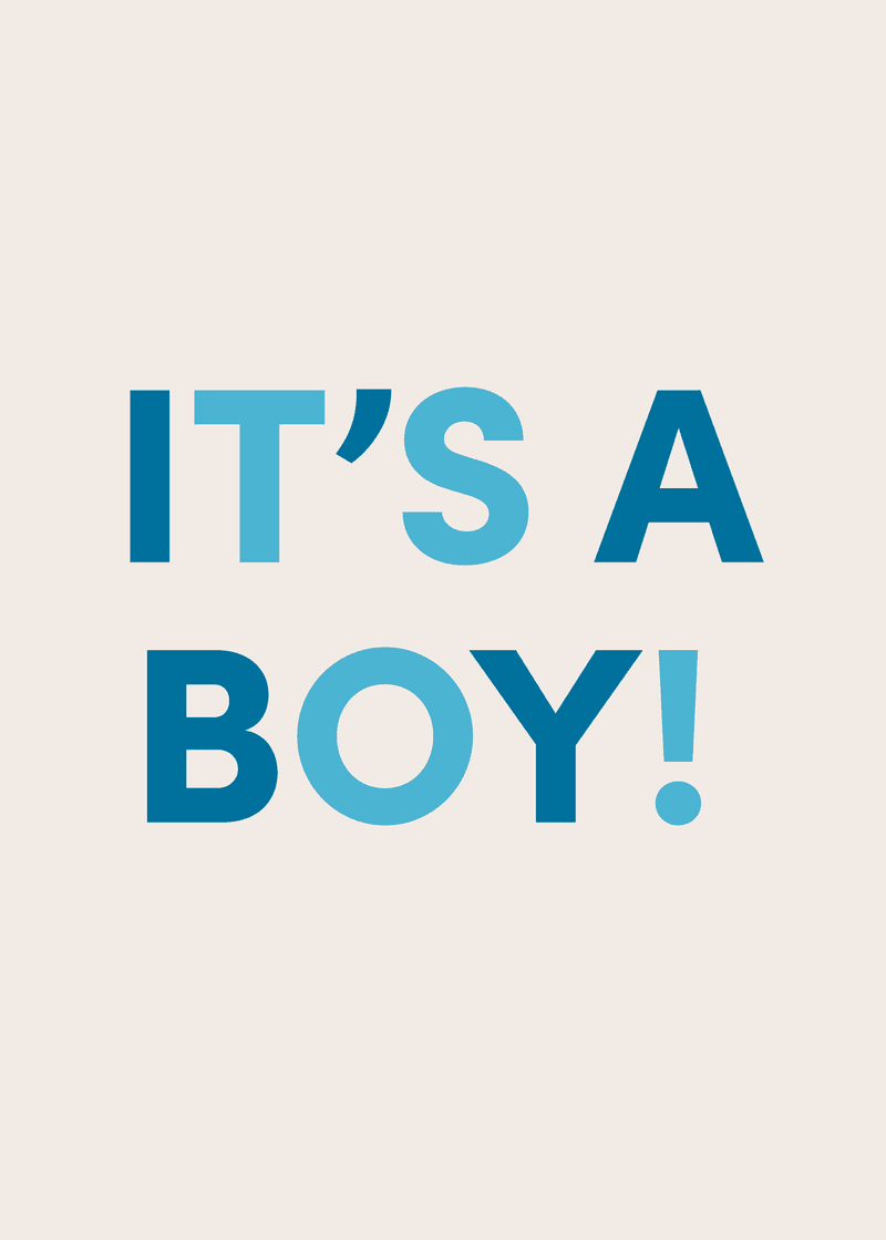 It's A Boy Greeting Card O5