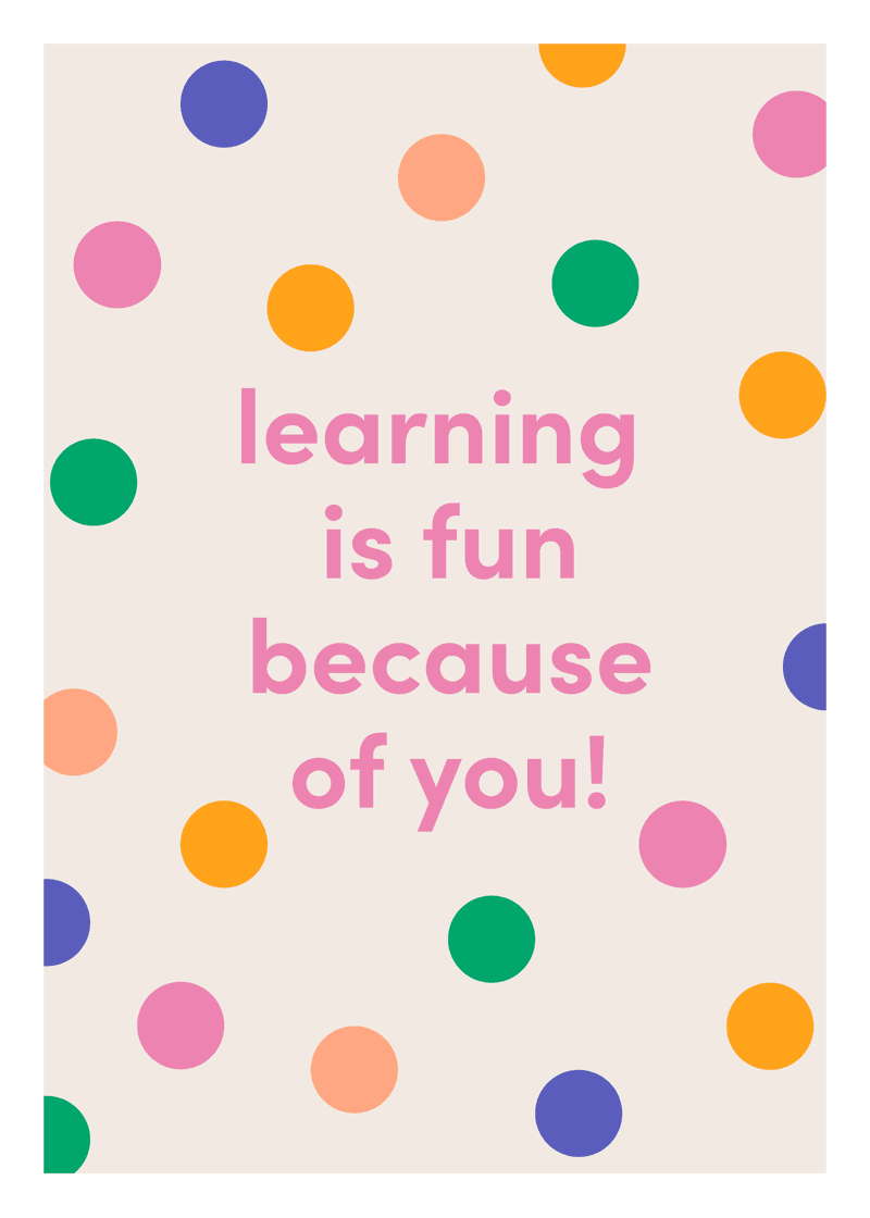 Learning is Fun Greeting Card G2