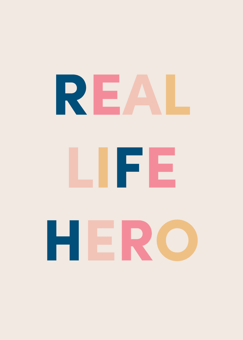 Real Life Hero Greeting Card N0