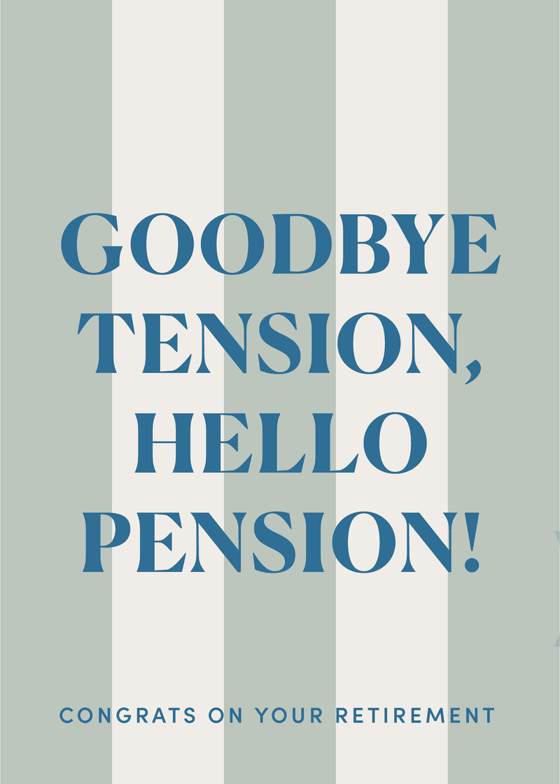 Hello Pension Greeting Card Q1