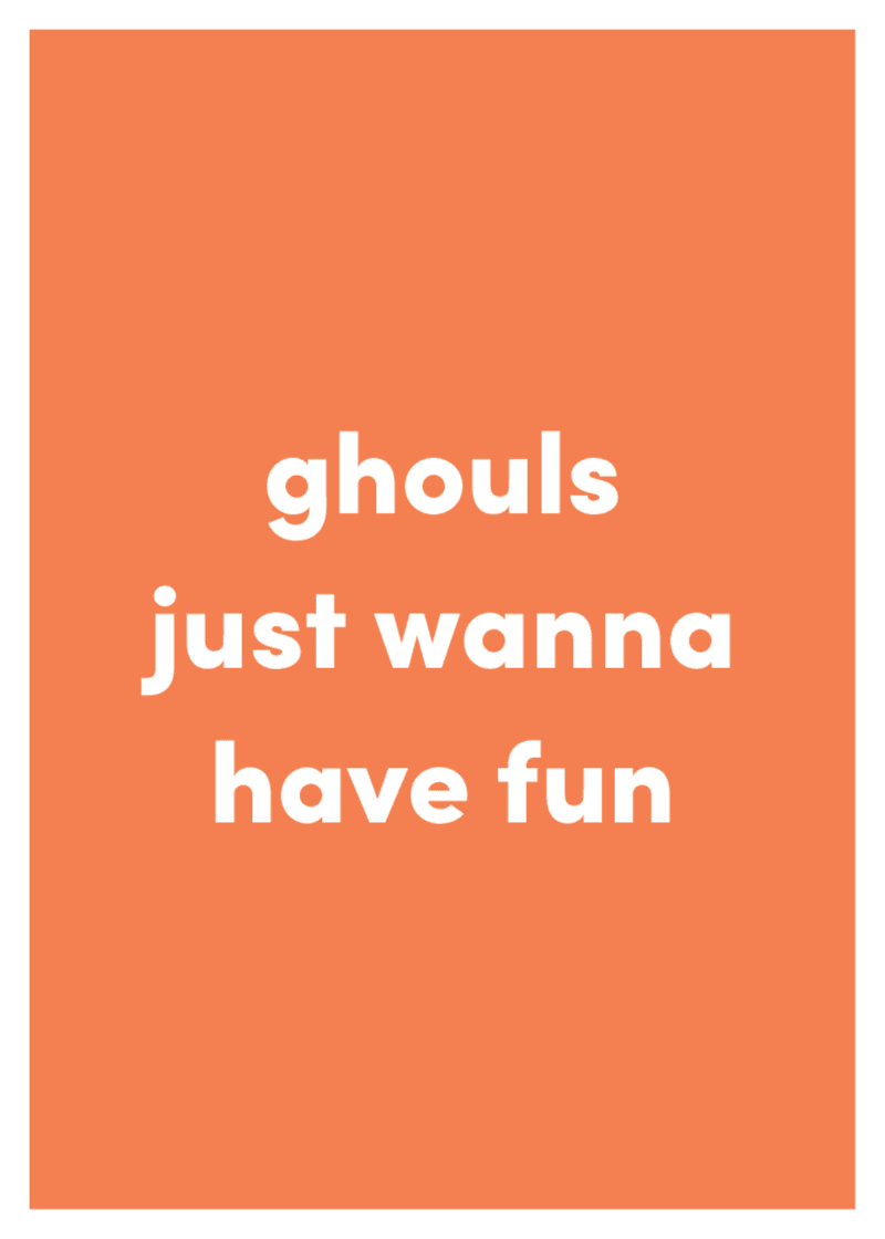 Ghouls Greeting Card F1