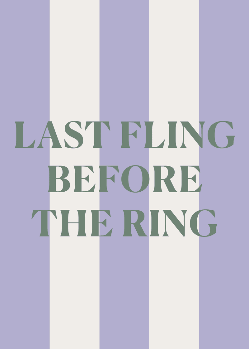 Last Fling Greeting Card V2