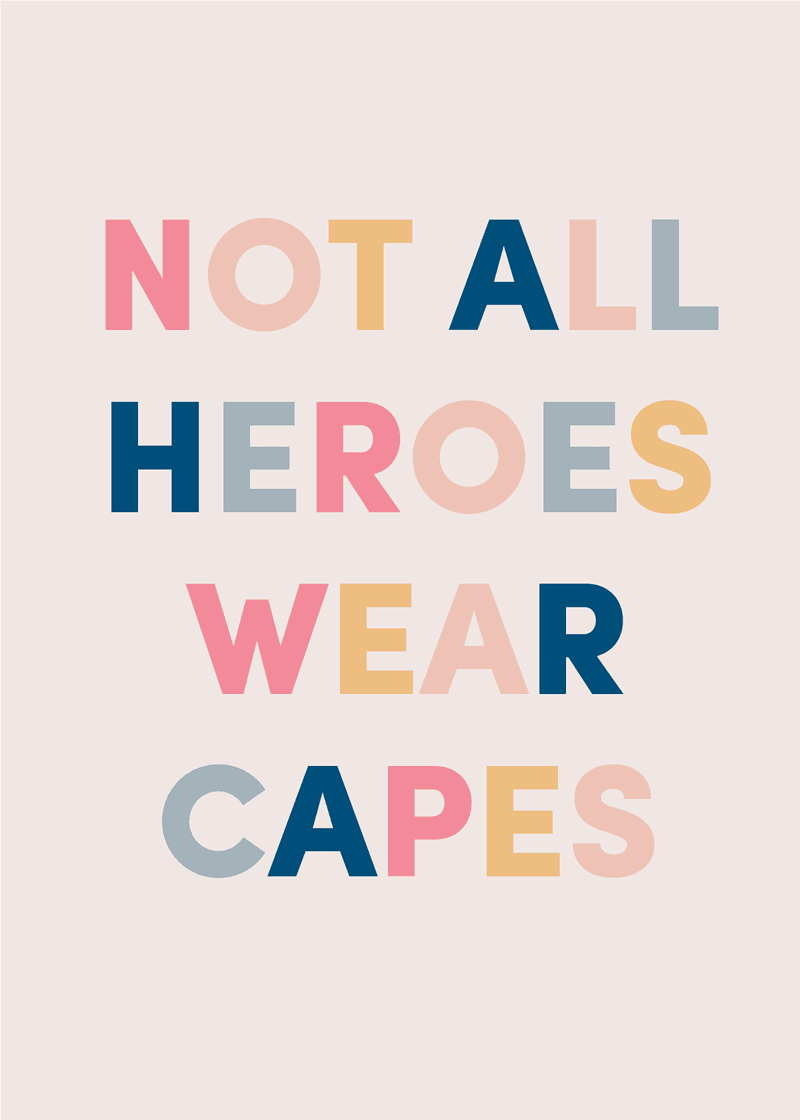 Heroes Greeting Card A8