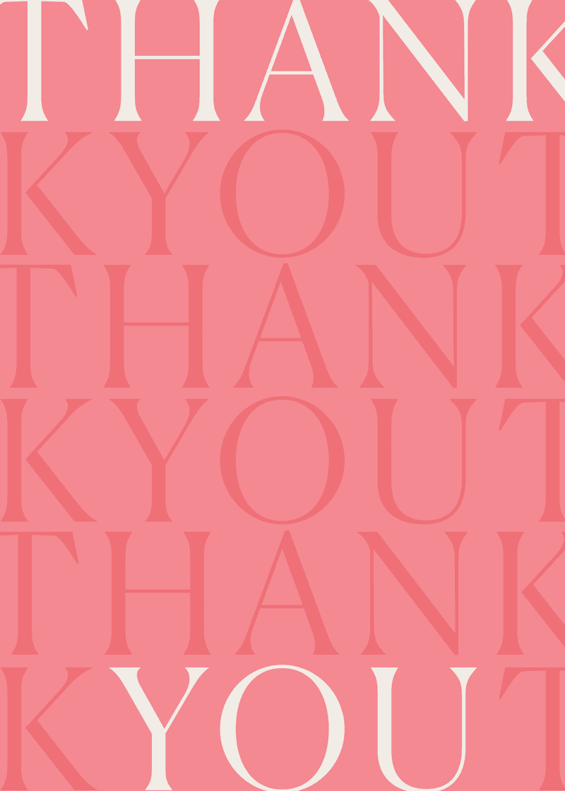 Bogg Thank You Greeting Card H6