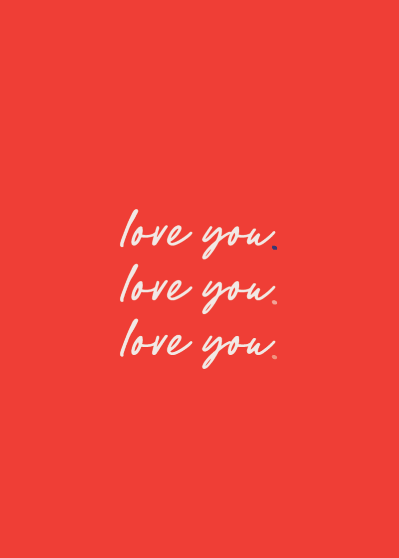Love You Greeting Card L3