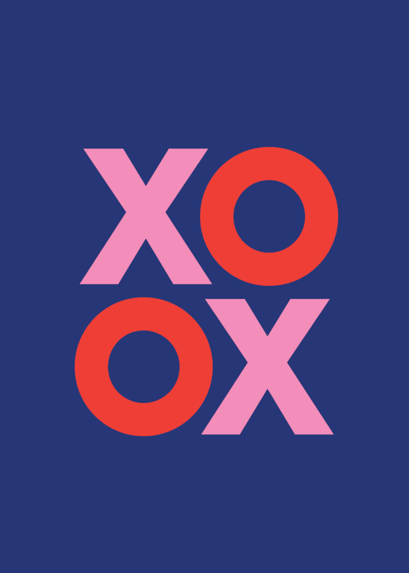 XOXO Greeting Card Q0