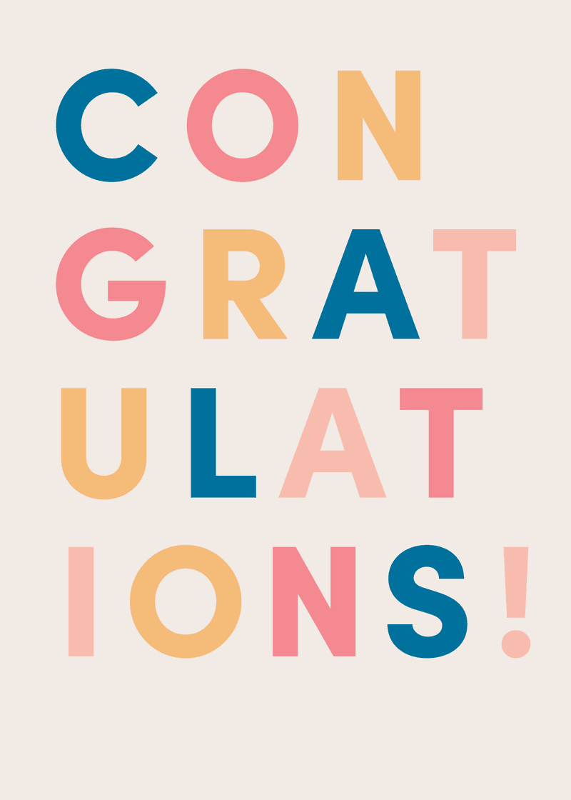 Bogg Congratulations Greeting Card D8