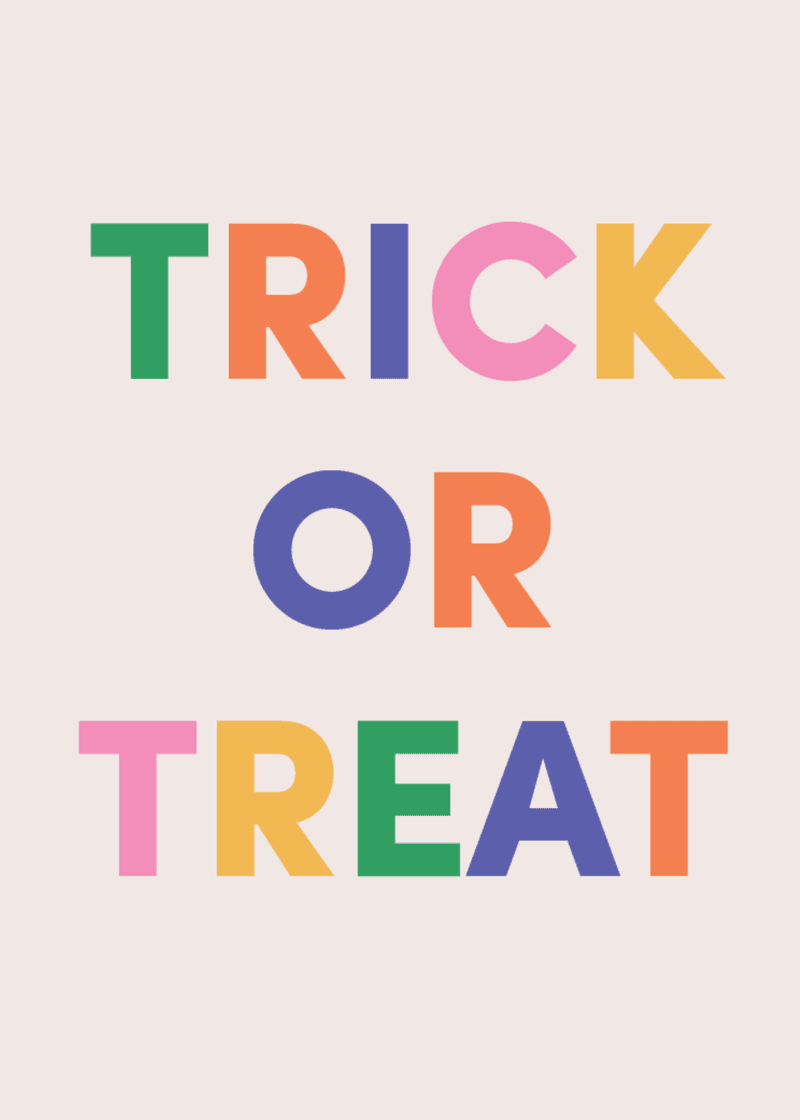 Trick or Treat Greeting Card C4