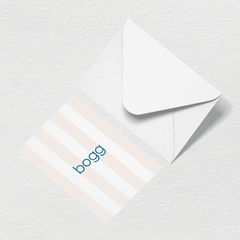Bogg Stripes Greeting Card A4