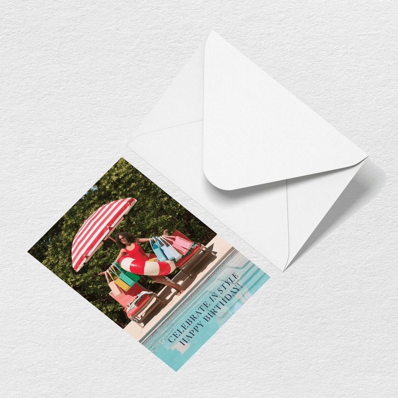 Happy Birthday Umbrella Greeting Card L6
