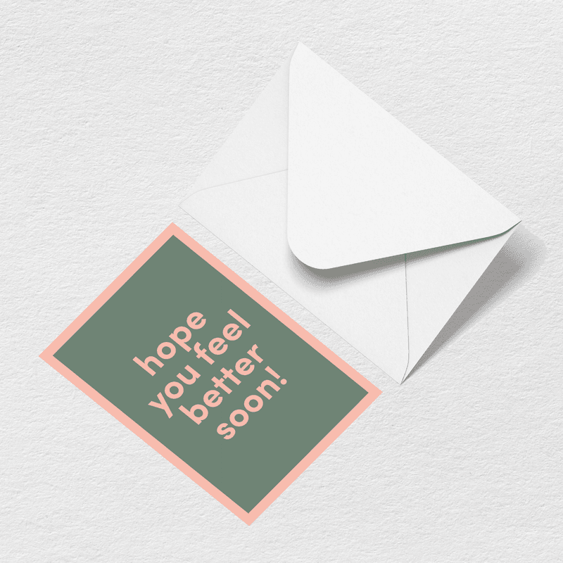 Feel Better Soon Greeting Card D5