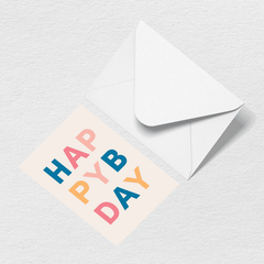 Happy Birthday Letters Greeting Card U6