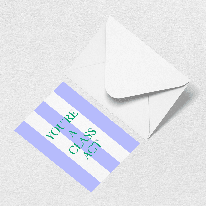 Class Act Greeting Card U8