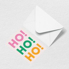 Ho Ho Ho Greeting Card T9