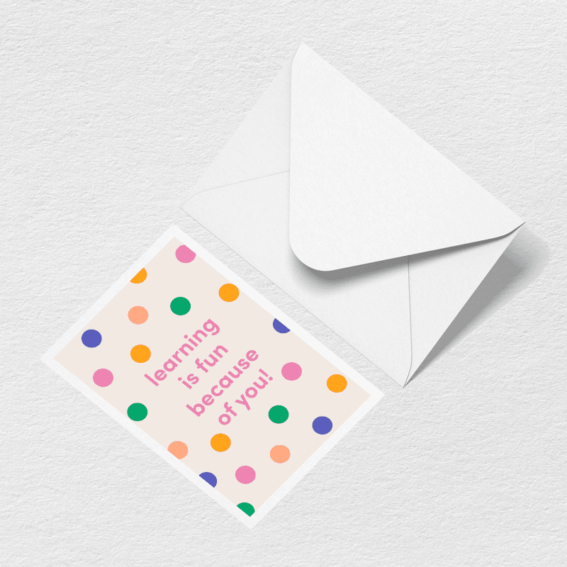 Learning is Fun Greeting Card G2
