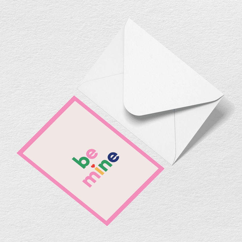 Be Mine Greeting Card M3