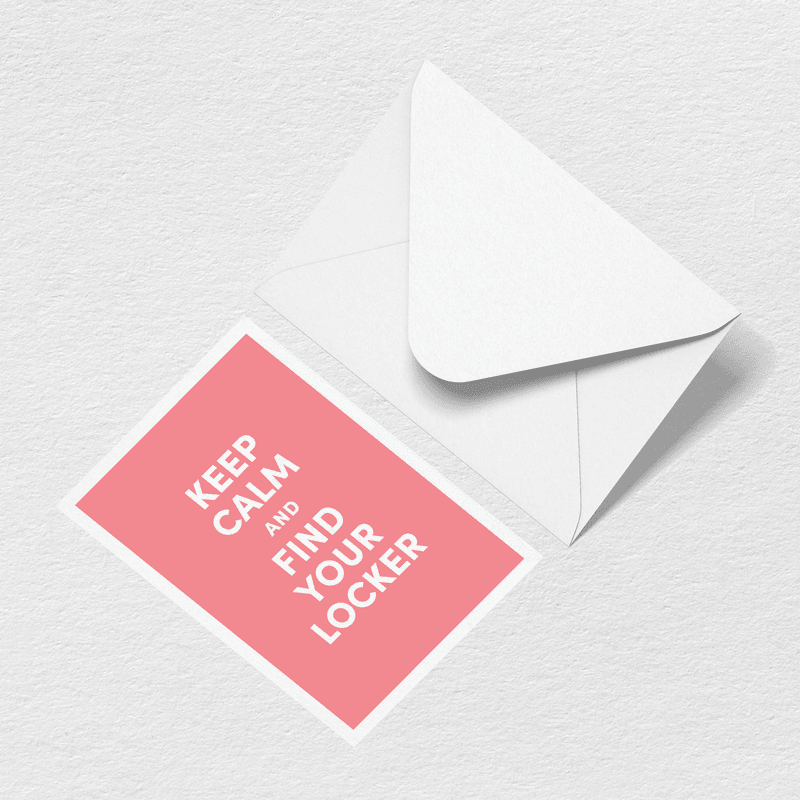 Keep Calm Greeting Card A1