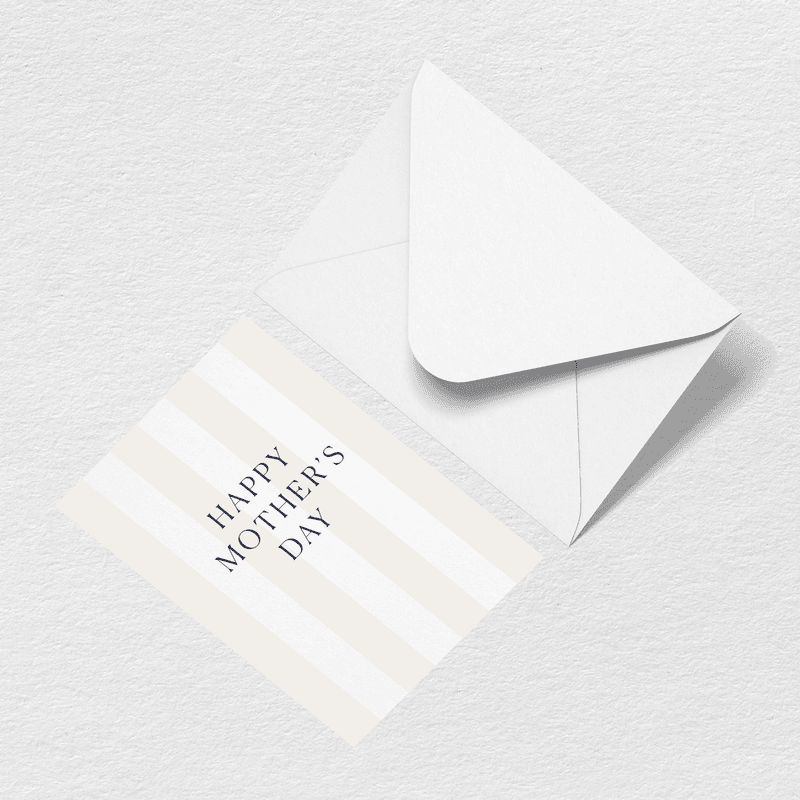 Mother's Day Stripes Greeting Card H7
