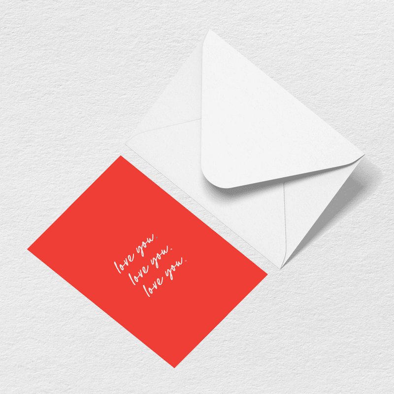 Love You Greeting Card L3