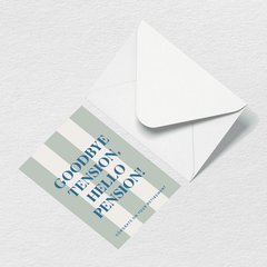 Hello Pension Greeting Card Q1