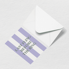 Last Fling Greeting Card V2
